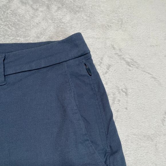 Lululemon Shorts Mens 36 Blue Commission Relaxed Qwick Oxford Casual Basic - Picture 5 of 10